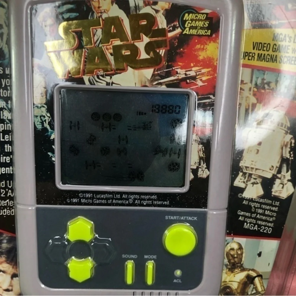 Star Wars Video Game With Magna Screen Micro Games Of America Vintage 1991 Toy